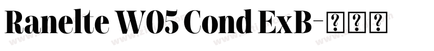 Ranelte W05 Cond ExB字体转换